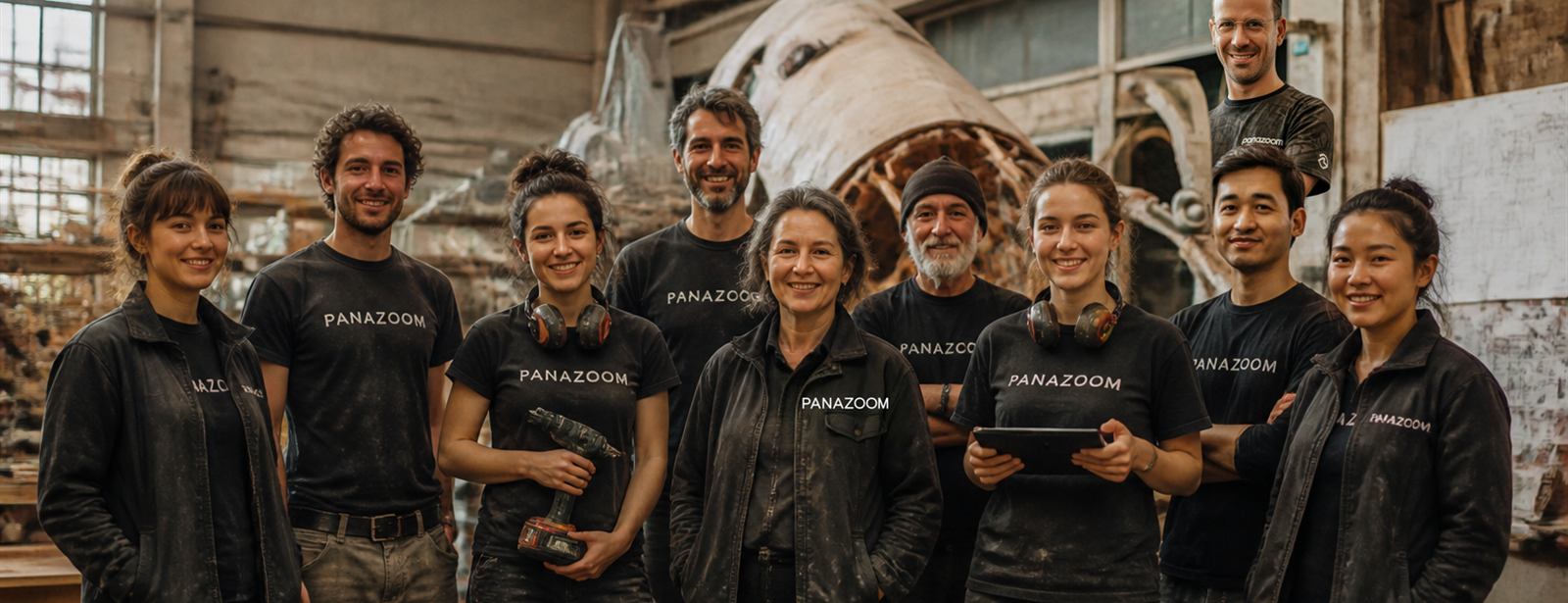 Equipo multidisciplinar de Panazoom en el taller