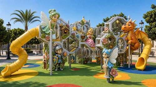 Parques infantiles e inclusivos